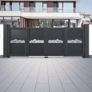 Puerta de Aluminio Personalizada para Villas, Casas Independientes y Casas de Campo, Diseño Minimalista de Doble Puerta, Uso Exterior, 5 Años de Garantía - Product Image 2