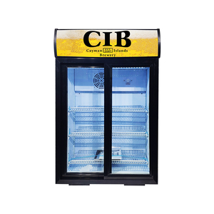 Meisda SC105L 105L ventilatore interno <span class=keywords><strong>porta</strong></span> mobile doppio vetro display frigorifero di raffreddamento per supermercato - Product Image 6