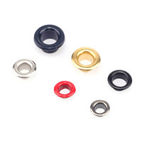 Placage peint métal oeillet trou d'air évent Rivet Clip électroplaqué fer grommet pour tissu cuir papier