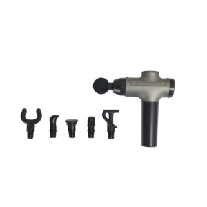 Pistola Massaggiante Elettrica a Percussione per Tessuti Profondi, Massaggiatore Muscolare Portatile Brushless con 4 Testine, Angolo di Ricarica Regolabile e Funzione Calore - Product Image 1