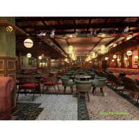 Ensemble de meubles de restaurant classique en rotin confortable Pub Restaurant canapé Table constructeur moderne Bar Restaurant meubles siège stand
