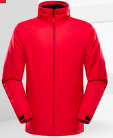 Chaqueta Softshell de invierno informal OEM para hombre, impermeable, con cierre de cremallera, tejido transpirable