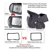 Caméra de recul AHD 1080P étanche 4 broches pour bus, camion, fourgonnette, kit de caméras de recul CCD IR vision nocturne