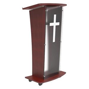 Modern Eco-Friendly Acrylic Podium Stand Clear Pulpit Classroom Lectern Tiered <b>Shelf</b> Storage Church Concert Stage 1-<b>Shelf</b> 110cm - Product Image 1