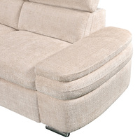 Canapé-lit convertible deux places au design européen, durable, avec accoudoirs et rangement, écologique et peu encombrant pour salon - Vente en gros