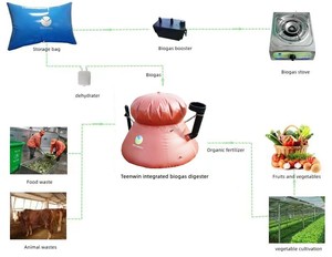 Planta de Biodigestión Doméstica Familiar Mini Portátil para Alimentos <span class=keywords><strong>Humanos</strong></span>, <span class=keywords><strong>Residuos</strong></span> de Cocina y Animales - Product Image 2
