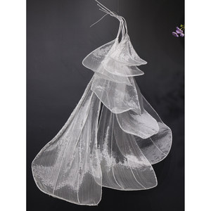 Sảnh cưới nền hoa, đạo cụ đám cưới, gạc lưới cánh hoa gấp, Trần pha lê kiểu Hàn Quốc, nền KT Ruy băng lưới ga - Product Image 4