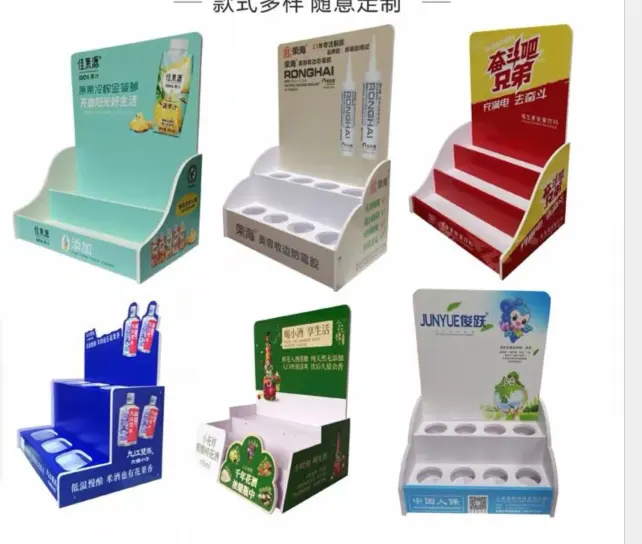 plastic pvc foam board Counter Display Box Mobile Phone Accessories PDQ Counter Top Display Stand