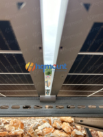 Poteau de foulochage HQ Mount ZM avec revêtement, en acier C et U robustes, excellente résistance à la corrosion, poteau à vis, structure de montage au sol en acier pour panneaux solaires