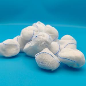 Boules de gaze médicale BesTreat certifiées CE, stérilisées à l'oxyde d'éthylène, toucher doux, classe II, blanches, taille personnalisée pour les soins des plaies, radiographie - Product Image 1