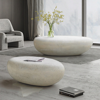 Table de jardin en fibre de verre (FRP) noire rustique au design moderne personnalisé avec effet pierre pour cour extérieure, pour usage hôtelier