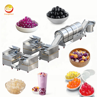 Ligne de production de perles de tapioca |   Machine automatique à faire des boba |   Équipement de transformation des boules de manioc