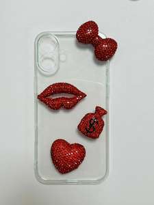 卸売 高級 キラキラ ダイヤモンド バタフライ リボン リップ ベア ハート フラワー デザイナー デコパーツ スマホケース Ipadケース デコレーション チャーム DIY クラフト - Product Image 4