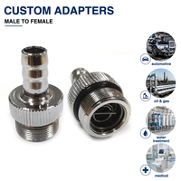 Nickel Plated Brass O-Ring Sealed Check Valve Barbed Hose Adapter NPT BSP Male Thread for Fluid Control and Pneumatic Systems