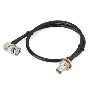 Superbat kabel kamera keamanan CCTV 90 derajat kabel BNC untuk kabel GPS Video Radio Ham