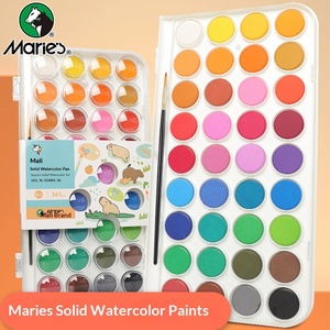 Boîte de 12 couleurs de peinture <span class=keywords><strong>aquarelle</strong></span> solide <span class=keywords><strong>Marie</strong></span>'s, outils de peinture - Product Image 2