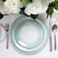 Assiette de mariage en céramique émaillée colorée, assiette de restauration en gros pour événements, fournisseur d'articles d'hôtellerie et de restauration