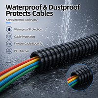 Tube de conduit tissé en plastique flexible, certifié CE, couleur personnalisable, structure ondulée pour la production d'énergie électrique 1