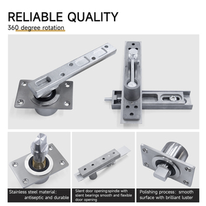 Charnière de <span class=keywords><strong>porte</strong></span> pivotante ORAY à 360 degrés <span class=keywords><strong>en</strong></span> acier inoxydable, charnière pivotante supérieure et inférieure robuste de 500 kg <span class=keywords><strong>pour</strong></span> portes <span class=keywords><strong>en</strong></span> bois et <span class=keywords><strong>en</strong></span> <span class=keywords><strong>verre</strong></span> - Product Image 3