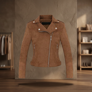Womens Casual <b>Suede</b> <b>Jacket</b> - Product Image 3