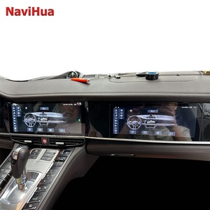 NaviHua Écran double 12,3 pouces Nouveau design pour Porsche Panamera 2010 2016 Autoradio multimédia Android Carplay Navigation - Product Image 2
