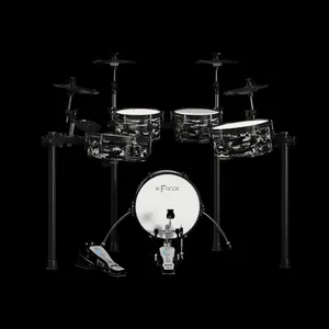 E-force instrumen musik profesional, kit drum elektrik seri F30 Drum hibrida elektronik portabel kualitas tinggi