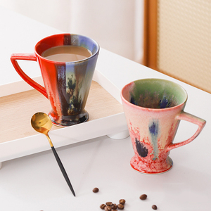Taza de Té con Esmalte Cambiante, Estilo Retro, de Cerámica, para Hogar u Oficina - Product Image 2