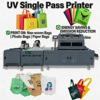 Imprimante UV monopasse pour sacs en plastique, sacs non tissés, sacs en papier – Machine d'impression de sacs