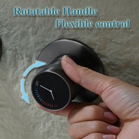 Robinet de lavabo mural intelligent à LED contemporain en laiton massif à poignée unique – Tendances TikTok