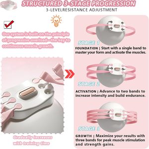 Wholesale Thigh <strong>Trainer</strong> with Inflatable Resistance Ball, Adjustable Thigh Exerciser Home Leg Equipment Resistance Bands Fitness - Product Image 3