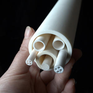 Высокая чистота огнеупорной изоляции 95% 99% пористой полой глиноземной керамической трубки - Product Image 2