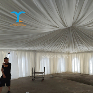 Tente de décoration de mariage tente de salle de mariage drapée au plafond <span class=keywords><strong>pagode</strong></span> tente de mariage 100 places à vendre - Product Image 1