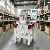 Machine à broder industrielle fiable, machine à broder multi-aiguilles pour la décoration continue des vêtements