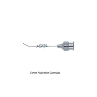 Cannule chirurgicale oculaire pour chirurgie de la cataracte, 25G, angulaire, 5 mm, pour aspiration de la coquille