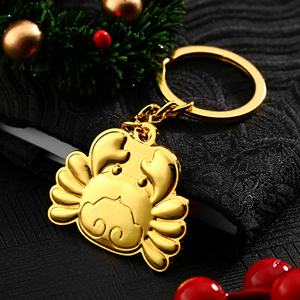 Llaveros Personalizados al por Mayor con Forma de Cangrejo 3D, Llavero de Metal de Aleación de Zinc con Grabado en Relieve para Regalos y Recuerdos - Product Image 2