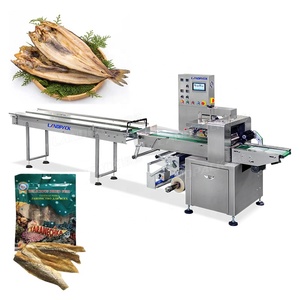 Machine d'emballage horizontale numérique automatique pour poisson séché, avec film et feuille métallique, pour l'industrie <span class=keywords><strong>alimentaire</strong></span> - Product Image 1