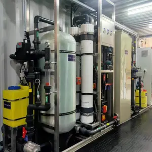 Gecontaineriseerd Waterbehandelingssysteem Brakwaterontziltingsmachines Zeewaterstation Ontzilting