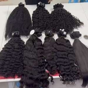 Cheveux humains vierges brésiliens en dentelle HD transparente en gros pour femmes noires, cheveux bouclés crépus birmans - Product Image 5