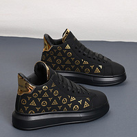 Nouvelles chaussures de skate décontractées à tige haute pour l'automne, couleur unie blanche, tendance, polyvalentes, légères, résistantes à l'usure, unisexes