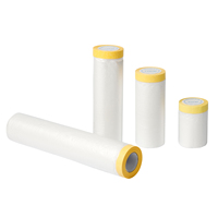Film plastique léger pour peintres, papier crépon transparent, film de masquage pour peinture au pistolet, film de masquage automobile en HDPE avec papier washi