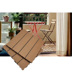 Garden Terrace Courtyard Balcony WPC Flooring Outdoor Anti-corrosion Wood <b>Plastic</b> Composite DIY Deck <b>Tiles</b> - Product Image 2