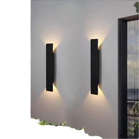 Applique murale LED moderne en aluminium 12W avec plusieurs températures de couleur pour la décoration de chambre/salon