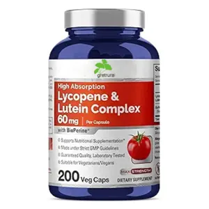 OEM/ODM Lycopene & Lutein kompleksi kapaklar başına 60mg 200 sebze kapsülleri