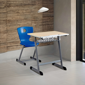Ensemble de chaise de bureau fixe moderne et écologique en acier, MDF et plastique pour usage commercial et scolaire, couleur personnalisée Aoyasi PT-201 PT-201 Moderne - Product Image 2