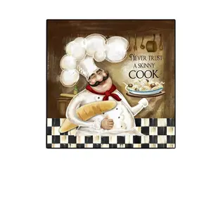 Cartoon Cook Wall Art Canvas Prints Modern Cooking Paintings On The Wall Posters Decorative Pictures