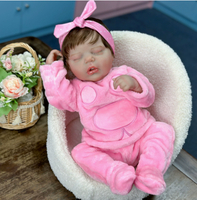 Poupée Reborn de 20 pouces, corps entièrement en vinyle, réaliste, pour enfants, jouet de jeu d'imitation, cadeau de vacances pour enfants et filles