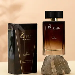 Kendi markanız doğal mavi siyah doğal erkek kolonya taze odunsu sandal ağacı Eau De Toilette 100Ml