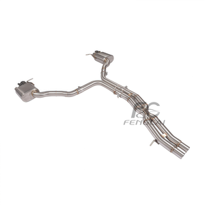 מערכת פליטה אחורית OEM Valvetronic לאאודי A8 D4 3.0T, צינורות פליטה מנירוסטה בעלי ביצועים גבוהים עם משתיק קול - Product Image 6