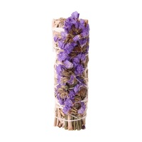 MZJF Pot-pourri aromatique de pétales de rose et de sauge blanche séchée pour la fragrance d'intérieur