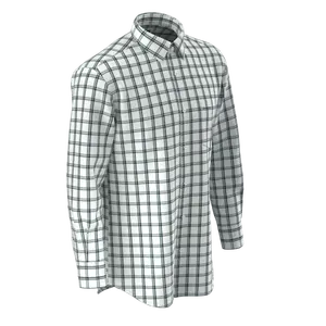 Export Quality European Size Shirt In Bamboo Polyester Blended Men's Shirt With Classical Plaid Design